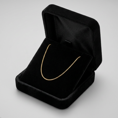 Bria By Saar Stainless Steel Franco Chain Necklace For Men & Women | Strong Square Link Unisex Chain | Durable Rust-Resistant Minimal Stylish Daily Wear