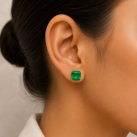 Luxury 2.16 Ct Certified Lab Grown Emerald Gemstone | Emerald Cut Octagon Green Loose Stone | Premium VVS Clarity Brilliant Gemstone for Rings, Pendants, Earrings & Custom Fine Jewelry Men & Women| Stone Only