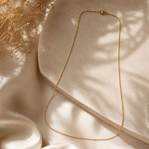 Bria By Saar Stainless Steel Golden Cuban Link Chain For Men & Women | Premium Glossy Finish Anti-Tarnish Necklace Chain | Stylish Hip Hop Fashion Jewellery
