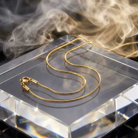 Bria By Saar Stainless Steel Golden Cuban Link Chain For Men & Women | Premium Glossy Finish Anti-Tarnish Necklace Chain | Stylish Hip Hop Fashion Jewellery
