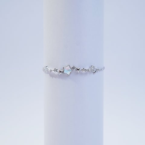 Elegant Silver Star Bracelet for Women & Girls