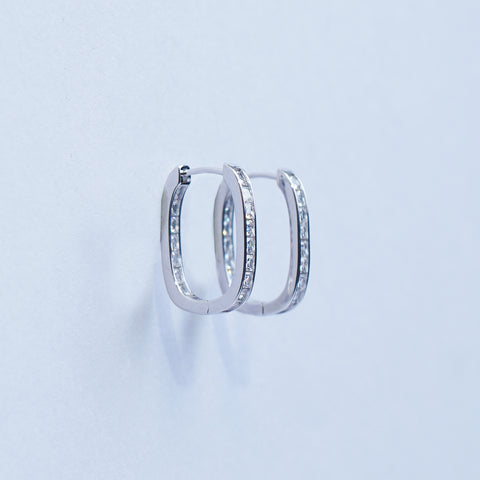 Elegant Silver Hoop Earrings