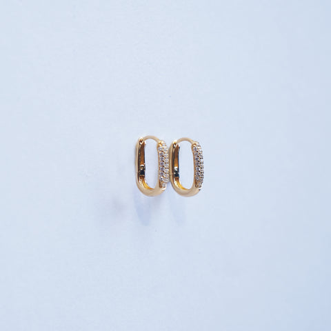 Elegant Gold-Plated Hoop Earrings